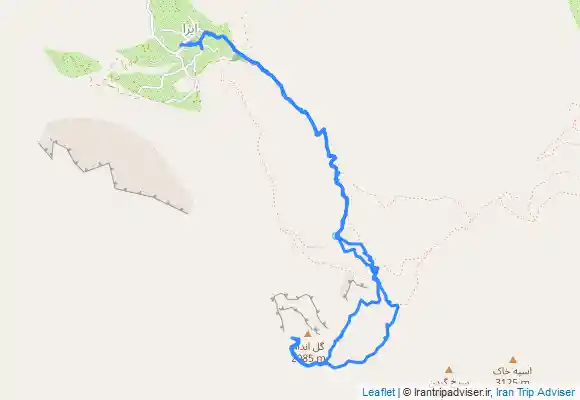 ترک جی پی اس قله گل اندام from Īrā