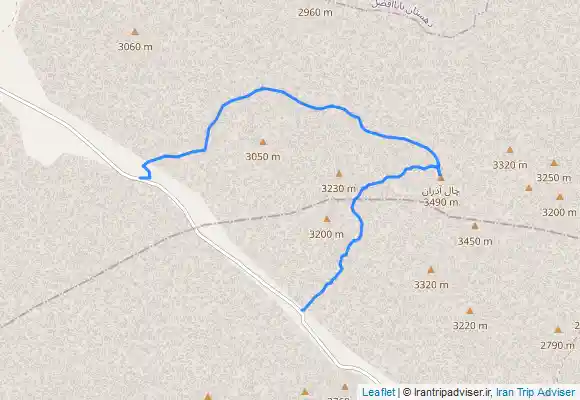 ترک جی پی اس صعود چال آذران از مسیر دربند فرود از مسیر آب دراز