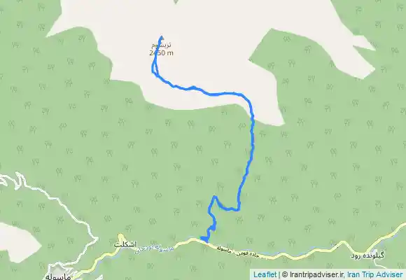 ترک جی پی اس قله تریشوم from Zūdel