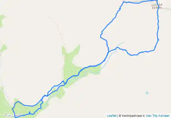 ترک جی پی اس Fil e zamin peak from Lavāsān-e Bozorg
