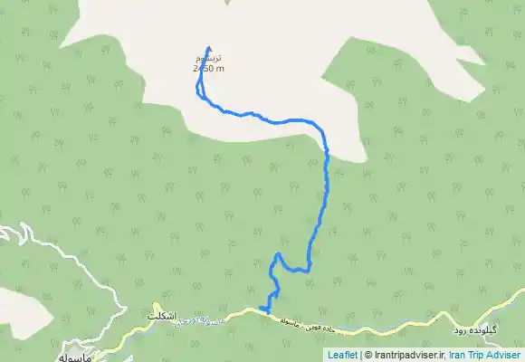 ترک جی پی اس قله تریشوم from Zūdel