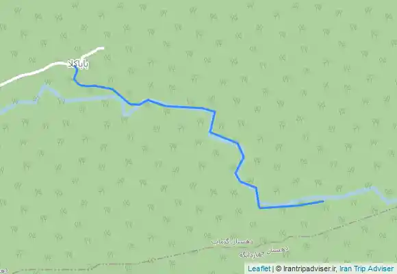 ترک جی پی اس روستای باباکلا به آبشار اوجرجری، چهاردانگه ساری