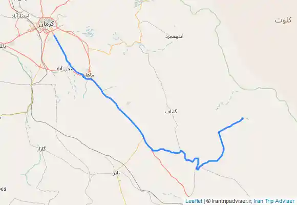 ترک جی پی اس آبشار کشیت از کرمان