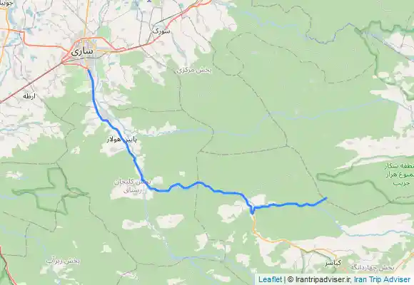 ترک جی پی اس آبشار دوطبقه کهودره باباکلا.gpx