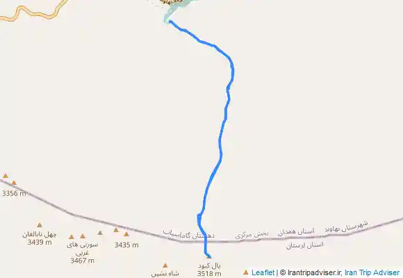 ترک جی پی اس قله یالکبود نهاوندزمستان۱۴۰۲