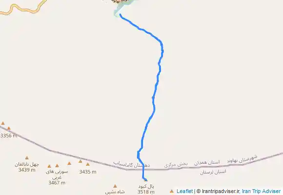 ترک جی پی اس رفت و برگشت قله یال کبود