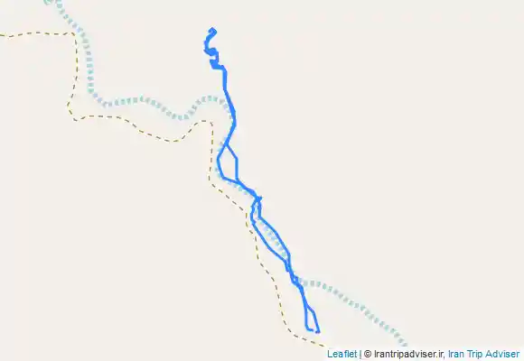 ترک جی پی اس مسیر پیمایش آبشار کَلَگْ گَران (پشامگ) از داخل دره