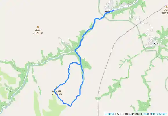 ترک جی پی اس صعود زمستانه قله چمن ۱