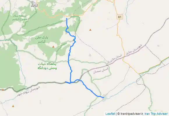 ترک جی پی اس Langar - Fūlād Maḩallehپیمایش مسیر لنگر شاهدژ بالا ده چهارنو فولادمحله