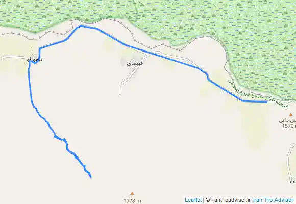 ترک جی پی اس جزیره سرای روستای تیمورلو قله کول باشی