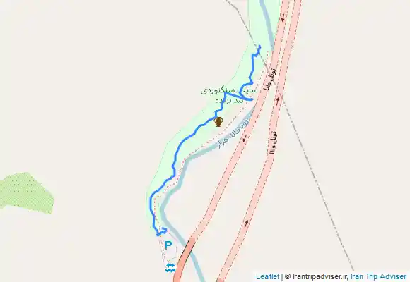 ترک جی پی اس کتیبه شکل شاه ، جاده هراز بعداز تونل وانا