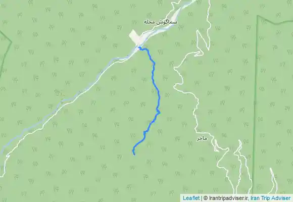 ترک جی پی اس مسیر برگشت آبشار شی الیم به روستای گاوزن محله ۲۰ بهمن ۴۰۲