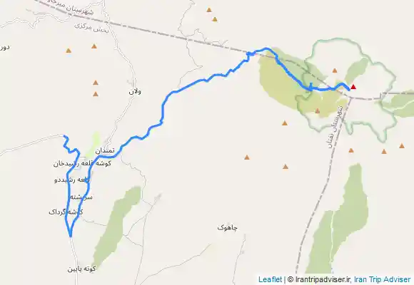 ترک جی پی اس قله تفتان