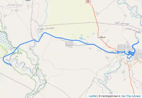 ترک جی پی اس از شوشتر تا چغازنبیل