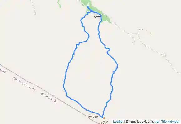 ترک جی پی اس قله بیرمی (پازنان) طرح سیمرغ  BEYRAMI PEAK , BUSHEHR