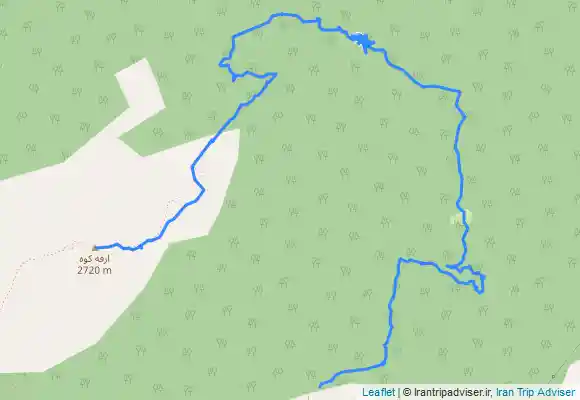 ترک جی پی اس مسیر زمستانه قله ارفع کوه از مسیر چشمه پِرو (یک شب کمپ)