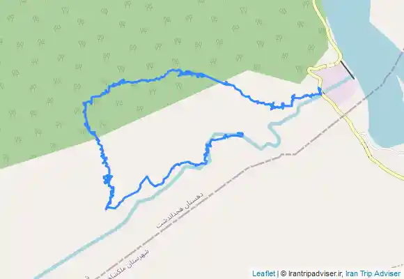 ترک جی پی اس پیمایش بالا دست دره ویژدرون از سمت سد ایلام