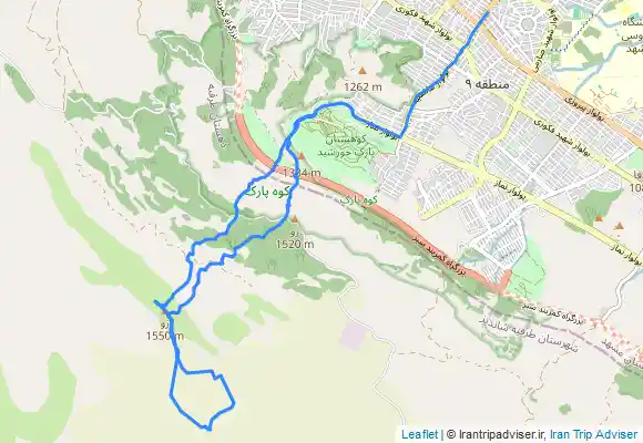 ترک جی پی اس قله زو و قله ماندگار و تک درخت و آب انبار هاشمیه مشهد