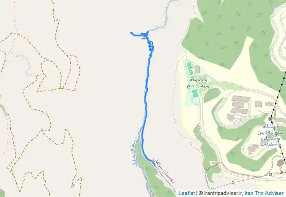 ترک جی پی اس برگشت از مجموعه آبشارهای هشتگانه حصارک یا گلوتنگه دره نوسنگ - دقیقترین مسیر