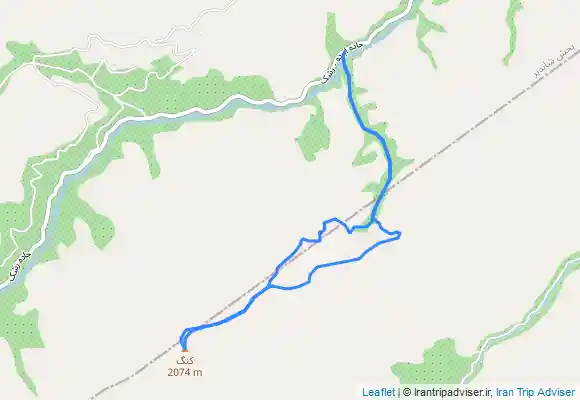 ترک جی پی اس قله کنگ از ابرده