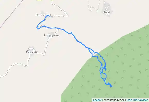 ترک جی پی اس آبشار های جدید بالا بسمت چشمه چمانی