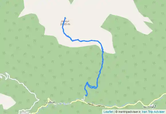 ترک جی پی اس قله تریشوم from Zūdel