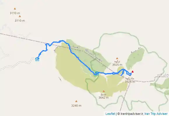 ترک جی پی اس تفتان از دره گل