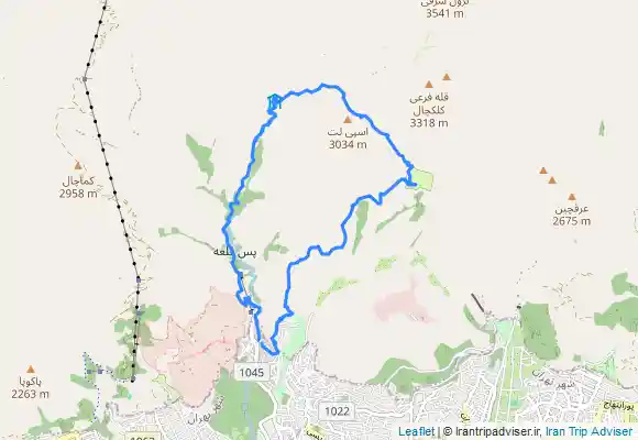 ترک جی پی اس مسیر دربند به شیر پلا در ادامه گردنه اسپیلت و اردوگاه کلکچال و فرود از گلابدره