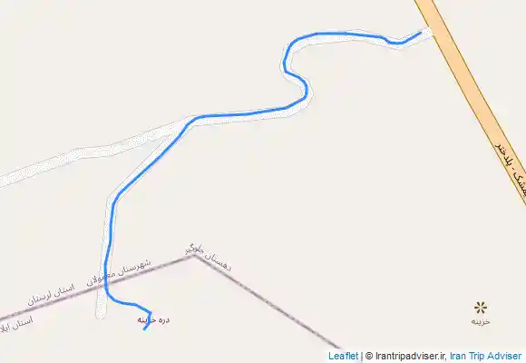 ترک جی پی اس مسیر دره خزینه.پلدختر