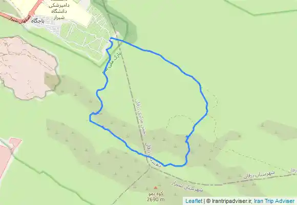 ترک جی پی اس کوه بمو شیراز