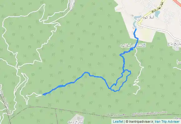 ترک جی پی اس پیمایش از روستای ییلاقی لیلاکوه تا قله اته کوه(عطاکوه) لنگرود