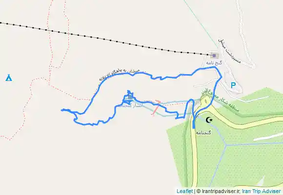 ترک جی پی اس گنجنامه (مسیر رودخانه و آبشار)