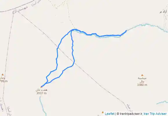 ترک جی پی اس قله هفت خان مسیر برف چال از جبهه شمالی
