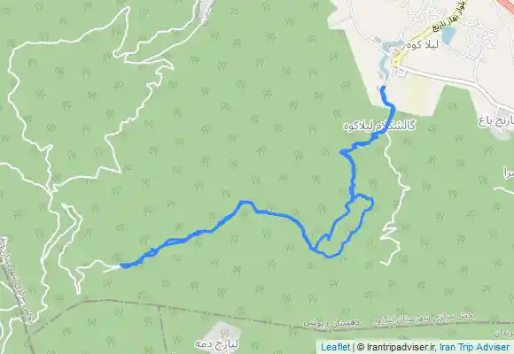 ترک جی پی اس قله دکل ( اته کوه) از لنگرود لیلا کوه