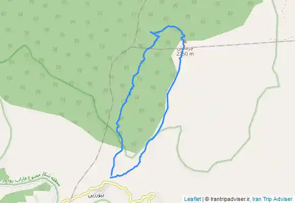 ترک جی پی اس قله چرمکش from Bīvarzīn