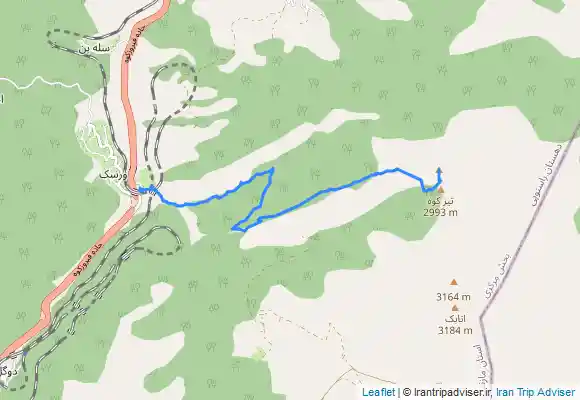 ترک جی پی اس قله سرخنی