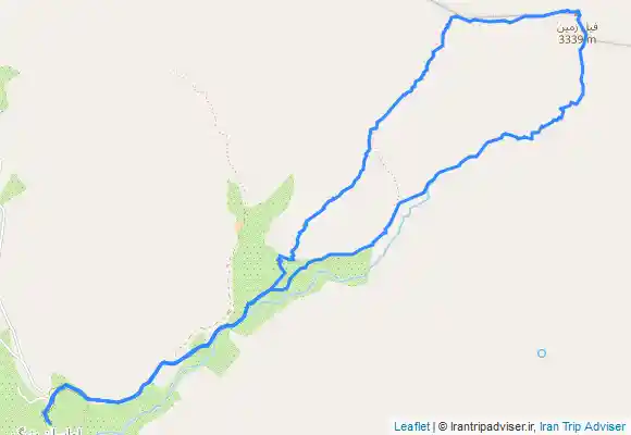 ترک جی پی اس Fil e zamin peak from Lavāsān-e Bozorg