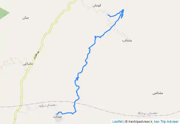 ترک جی پی اس قلعه پشتو (پشتاب) از روستای چیناب غار باستانی چیناب