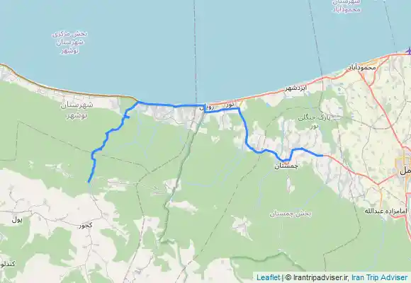 ترک جی پی اس پیمایش جنگل کجور به سیسنگان