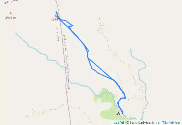 ترک جی پی اس قله کاهار به ارتفاع 4050