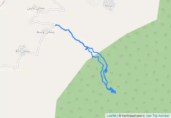 ترک جی پی اس آبشارهای دره چمانی