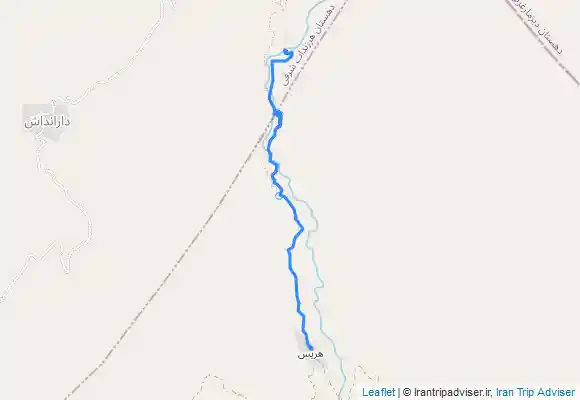 ترک جی پی اس مسیر برگشت از دارانداش مرند