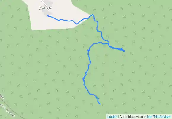 ترک جی پی اس مجموعه آبشار های کوهمیان.چلم و خزه ای