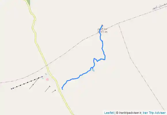 ترک جی پی اس مسیر صعود به قله برم فیروز سپیدان