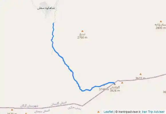 ترک جی پی اس صعود برفی گاوکشان