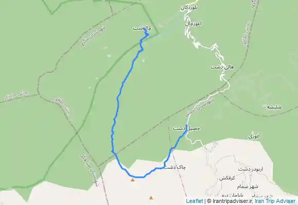 ترک جی پی اس چالدشت به ناتشکوه به خصیب دشت