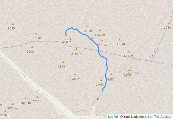 ترک جی پی اس قله چال آذران