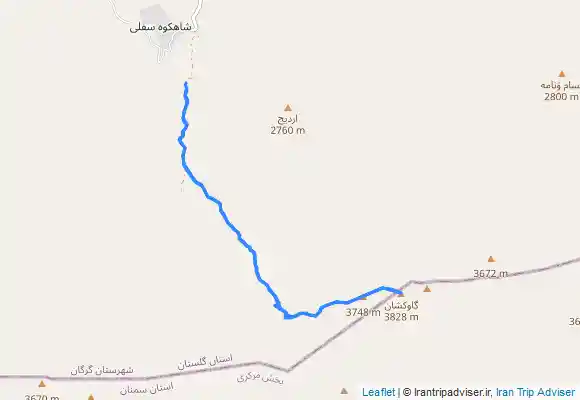 ترک جی پی اس قله گاوکشان بام استان گلستان
