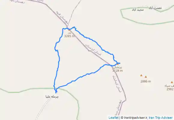 ترک جی پی اس قله بدر قله وزیر قله پریشان