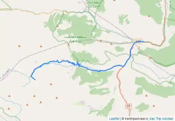 ترک جی پی اس Koohareh Waterfall